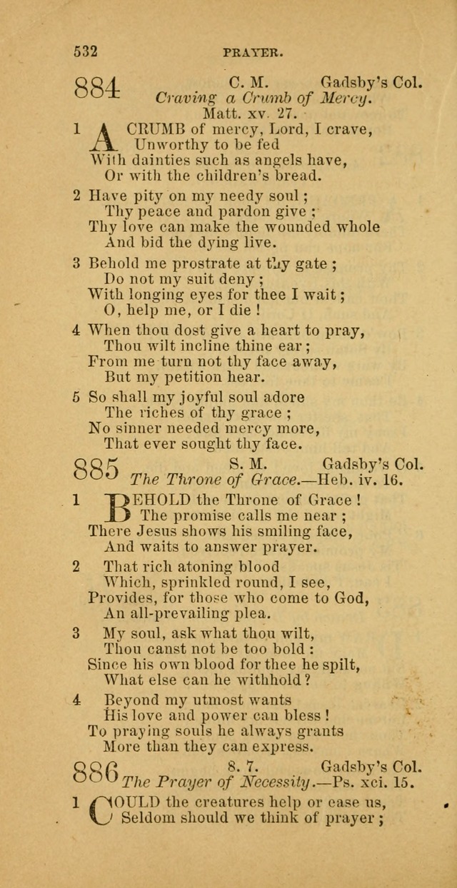 The Baptist Hymn Book: comprising a large and choice collection of psalms, hymns and spiritual songs, adapted to the faith and order of the Old School, or Primitive Baptists (2nd stereotype Ed.) page 534