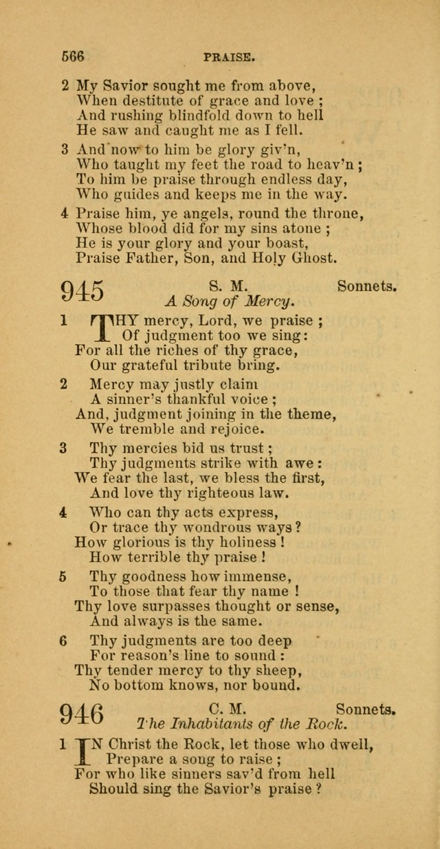 The Baptist Hymn Book: comprising a large and choice collection of psalms, hymns and spiritual songs, adapted to the faith and order of the Old School, or Primitive Baptists (2nd stereotype Ed.) page 568