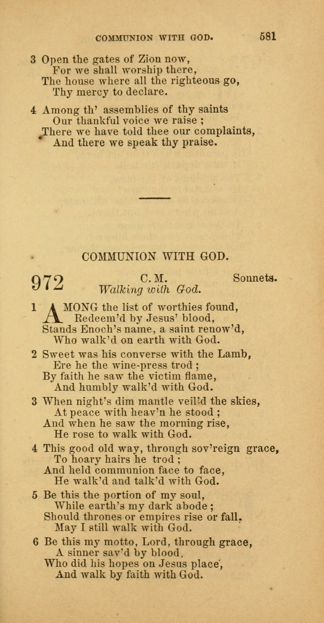 The Baptist Hymn Book: comprising a large and choice collection of psalms, hymns and spiritual songs, adapted to the faith and order of the Old School, or Primitive Baptists (2nd stereotype Ed.) page 583