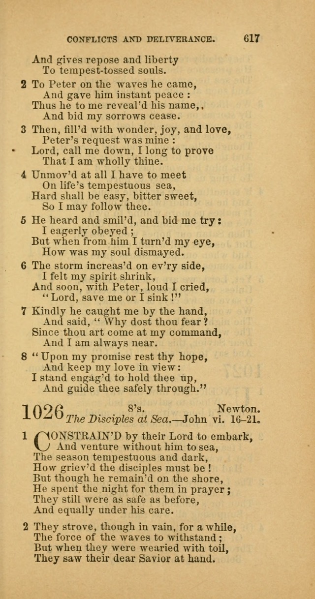 The Baptist Hymn Book: comprising a large and choice collection of psalms, hymns and spiritual songs, adapted to the faith and order of the Old School, or Primitive Baptists (2nd stereotype Ed.) page 619