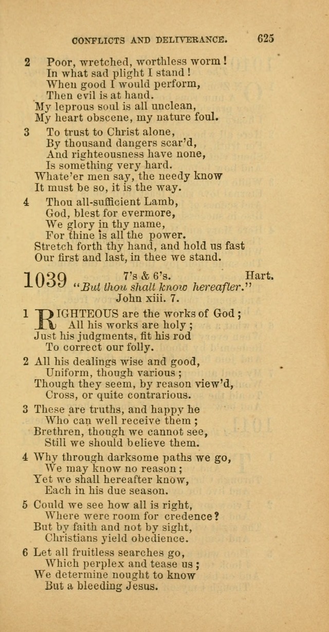 The Baptist Hymn Book: comprising a large and choice collection of psalms, hymns and spiritual songs, adapted to the faith and order of the Old School, or Primitive Baptists (2nd stereotype Ed.) page 627