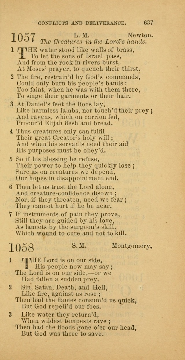 The Baptist Hymn Book: comprising a large and choice collection of psalms, hymns and spiritual songs, adapted to the faith and order of the Old School, or Primitive Baptists (2nd stereotype Ed.) page 639