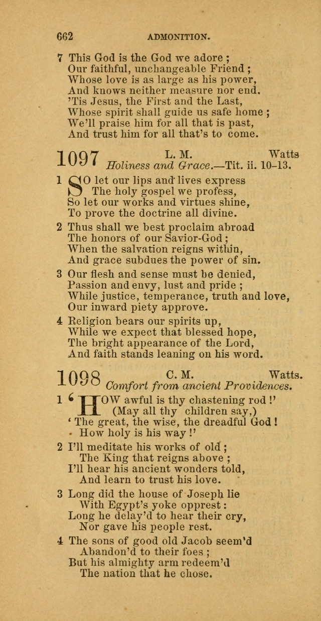 The Baptist Hymn Book: comprising a large and choice collection of psalms, hymns and spiritual songs, adapted to the faith and order of the Old School, or Primitive Baptists (2nd stereotype Ed.) page 664