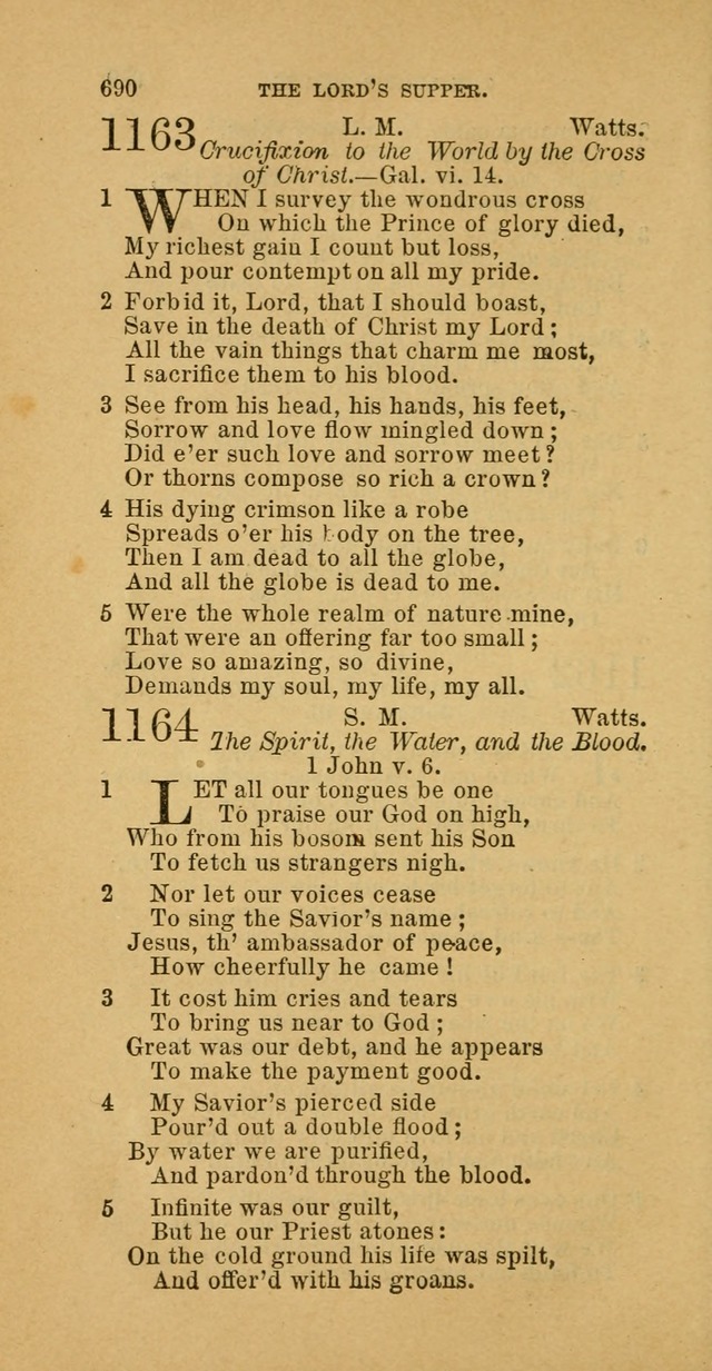 The Baptist Hymn Book: comprising a large and choice collection of psalms, hymns and spiritual songs, adapted to the faith and order of the Old School, or Primitive Baptists (2nd stereotype Ed.) page 692