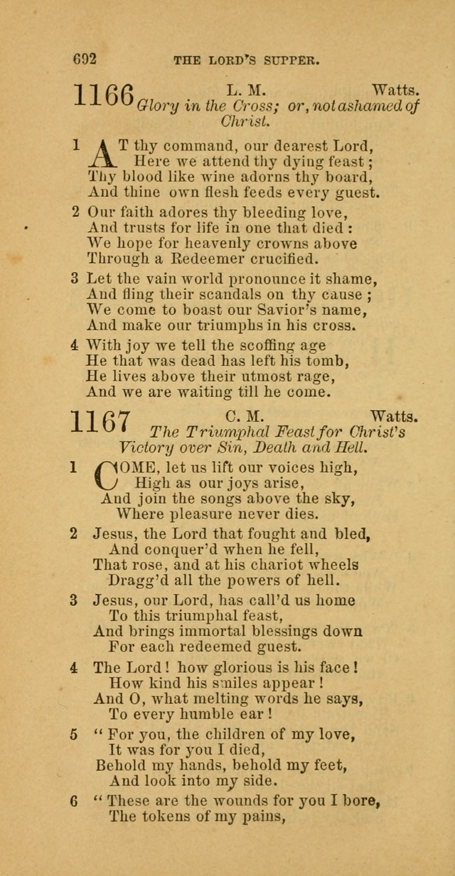 The Baptist Hymn Book: comprising a large and choice collection of psalms, hymns and spiritual songs, adapted to the faith and order of the Old School, or Primitive Baptists (2nd stereotype Ed.) page 694