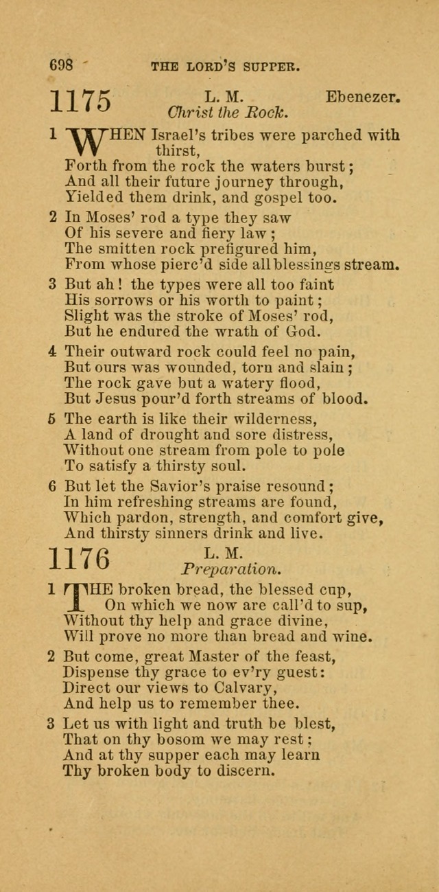 The Baptist Hymn Book: comprising a large and choice collection of psalms, hymns and spiritual songs, adapted to the faith and order of the Old School, or Primitive Baptists (2nd stereotype Ed.) page 700