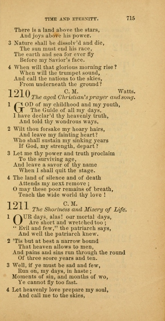 The Baptist Hymn Book: comprising a large and choice collection of psalms, hymns and spiritual songs, adapted to the faith and order of the Old School, or Primitive Baptists (2nd stereotype Ed.) page 717