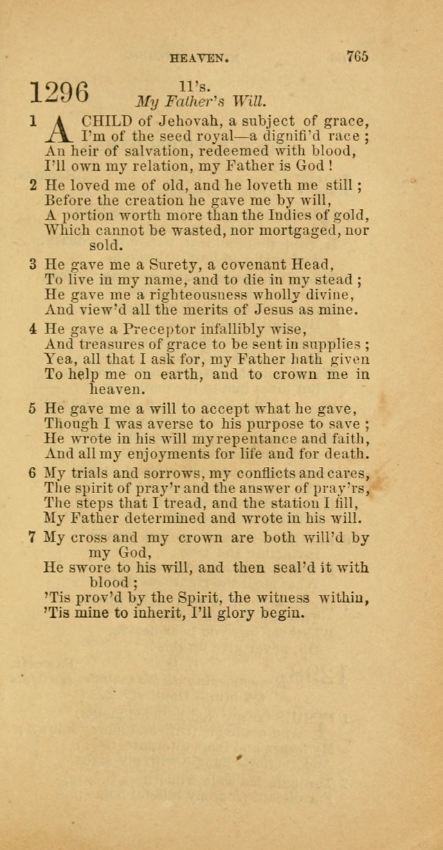 The Baptist Hymn Book: comprising a large and choice collection of psalms, hymns and spiritual songs, adapted to the faith and order of the Old School, or Primitive Baptists (2nd stereotype Ed.) page 769