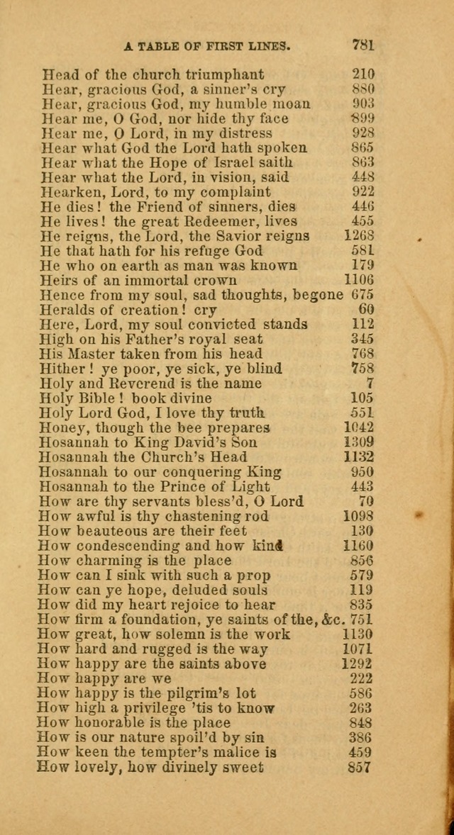 The Baptist Hymn Book: comprising a large and choice collection of psalms, hymns and spiritual songs, adapted to the faith and order of the Old School, or Primitive Baptists (2nd stereotype Ed.) page 785