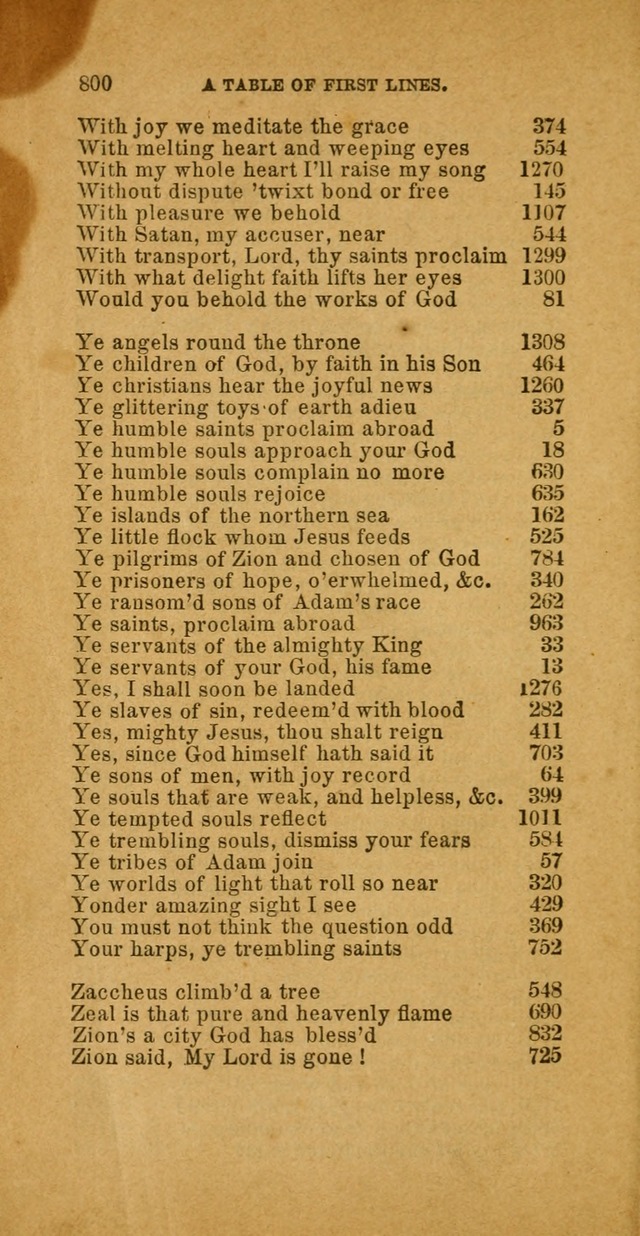 The Baptist Hymn Book: comprising a large and choice collection of psalms, hymns and spiritual songs, adapted to the faith and order of the Old School, or Primitive Baptists (2nd stereotype Ed.) page 804