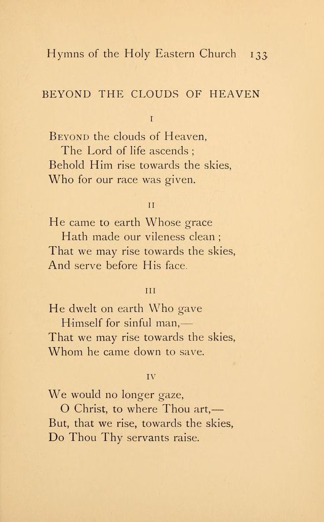 Hymns of the Holy Eastern Church: translated from the service books with introductory chapters on the history, doctrine, and worship of the church page 133