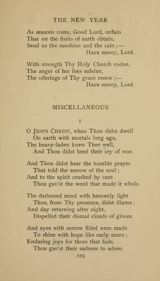 Hymns of the Russian Church: being translations, centos, and suggestions from the Greek office books with an introduction page 103