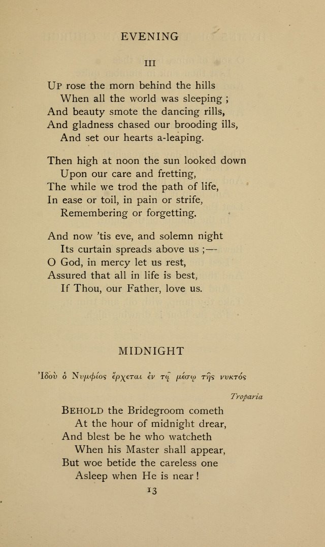 Hymns of the Russian Church: being translations, centos, and suggestions from the Greek office books with an introduction page 13