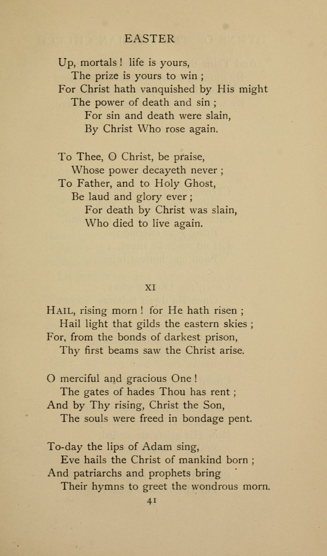 Hymns of the Russian Church: being translations, centos, and suggestions from the Greek office books with an introduction page 41