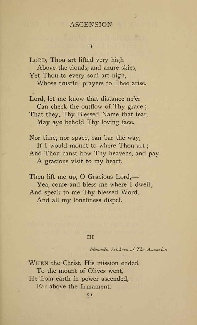 Hymns of the Russian Church: being translations, centos, and suggestions from the Greek office books with an introduction page 51