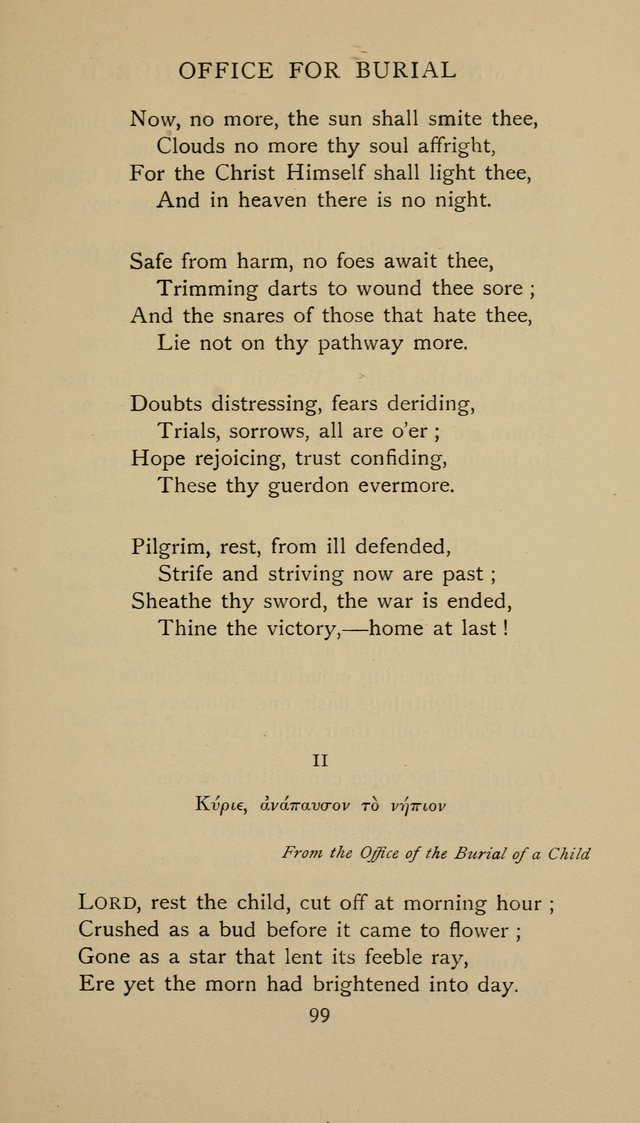 Hymns of the Russian Church: being translations, centos, and suggestions from the Greek office books with an introduction page 99