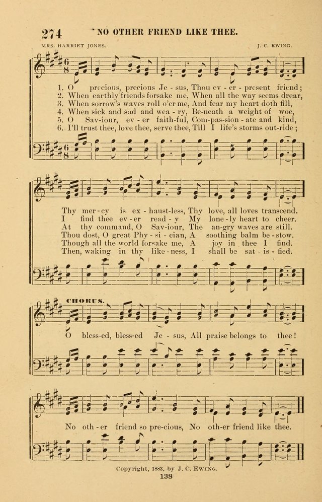 The Brethren Hymnody: with tunes for the sanctuary, Sunday-school, prayer meeting and home circle page 138