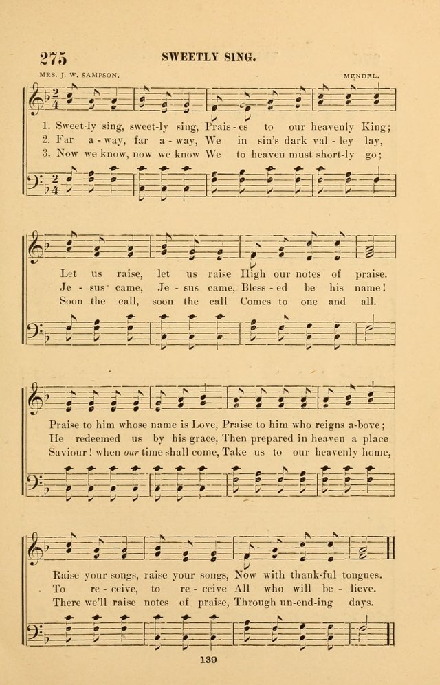 The Brethren Hymnody: with tunes for the sanctuary, Sunday-school, prayer meeting and home circle page 139