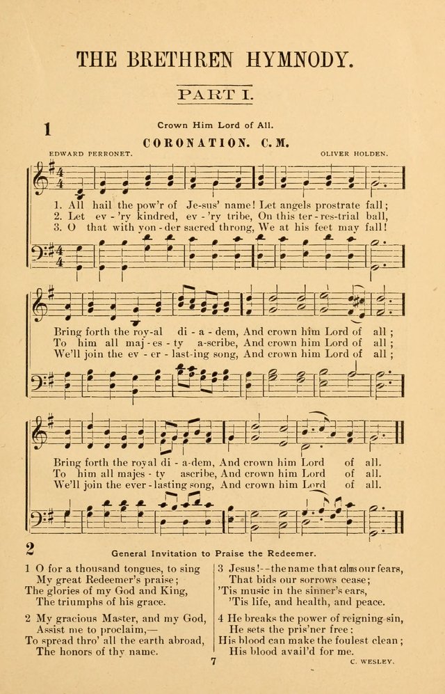 The Brethren Hymnody: with tunes for the sanctuary, Sunday-school, prayer meeting and home circle page 7