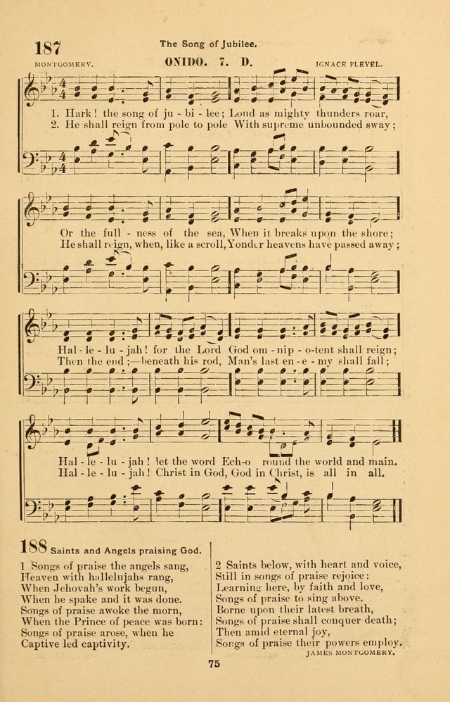 The Brethren Hymnody: with tunes for the sanctuary, Sunday-school, prayer meeting and home circle page 75