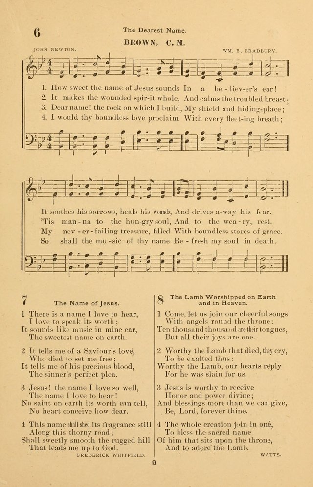 The Brethren Hymnody: with tunes for the sanctuary, Sunday-school, prayer meeting and home circle page 9