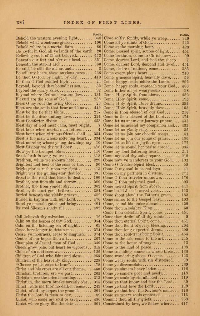 The Baptist Hymn and Tune Book: being "The Plymouth Collection" enlarged and adapted to the use of Baptist churches page 16