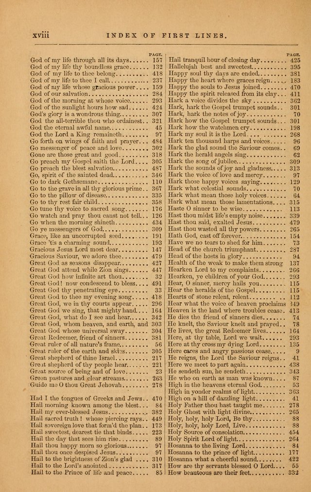 The Baptist Hymn and Tune Book: being "The Plymouth Collection" enlarged and adapted to the use of Baptist churches page 18