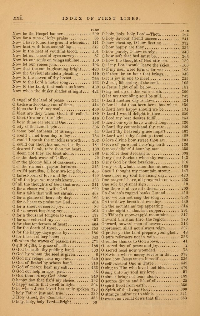 The Baptist Hymn and Tune Book: being "The Plymouth Collection" enlarged and adapted to the use of Baptist churches page 22