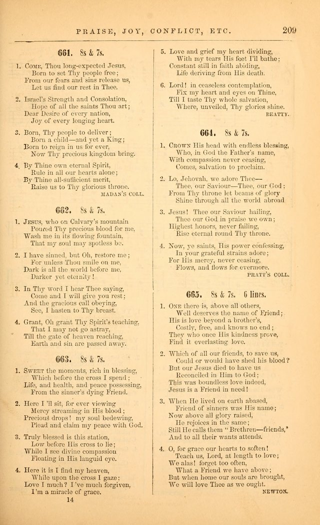 The Baptist Hymn and Tune Book: being "The Plymouth Collection" enlarged and adapted to the use of Baptist churches page 261