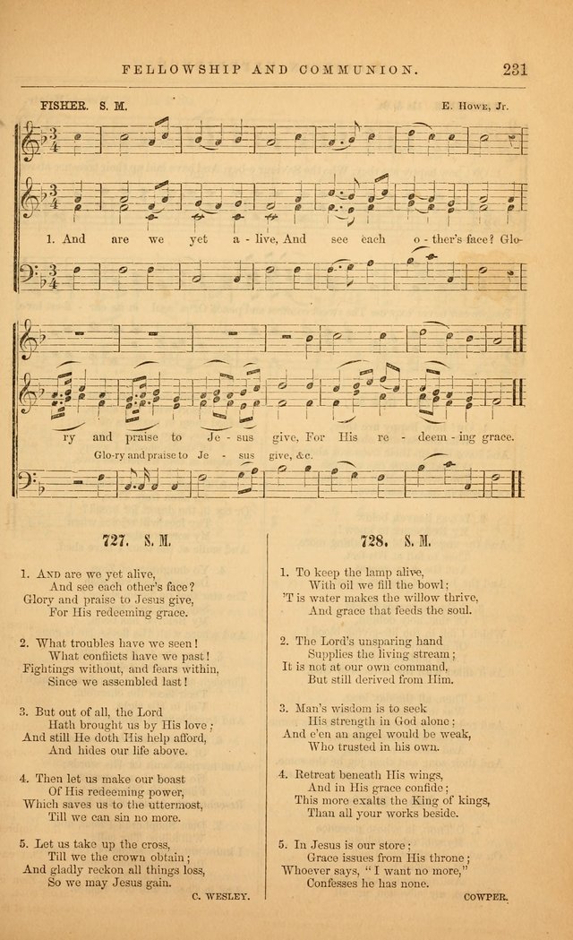 The Baptist Hymn and Tune Book: being "The Plymouth Collection" enlarged and adapted to the use of Baptist churches page 285