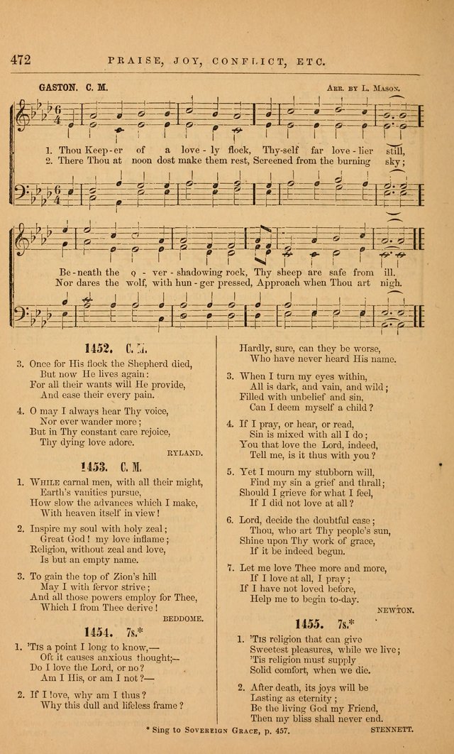 The Baptist Hymn and Tune Book: being "The Plymouth Collection" enlarged and adapted to the use of Baptist churches page 526