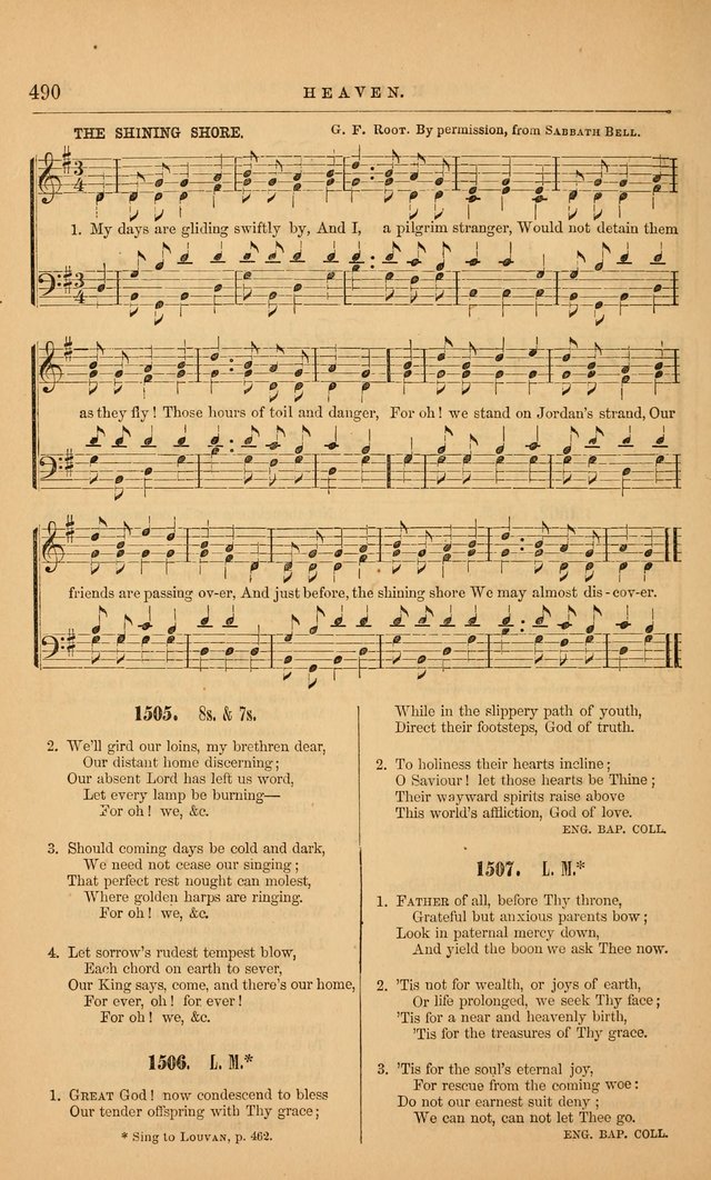 The Baptist Hymn and Tune Book: being "The Plymouth Collection" enlarged and adapted to the use of Baptist churches page 544