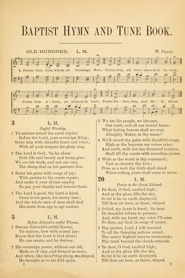 The Baptist Hymn and Tune Book, for Public Worship page 18