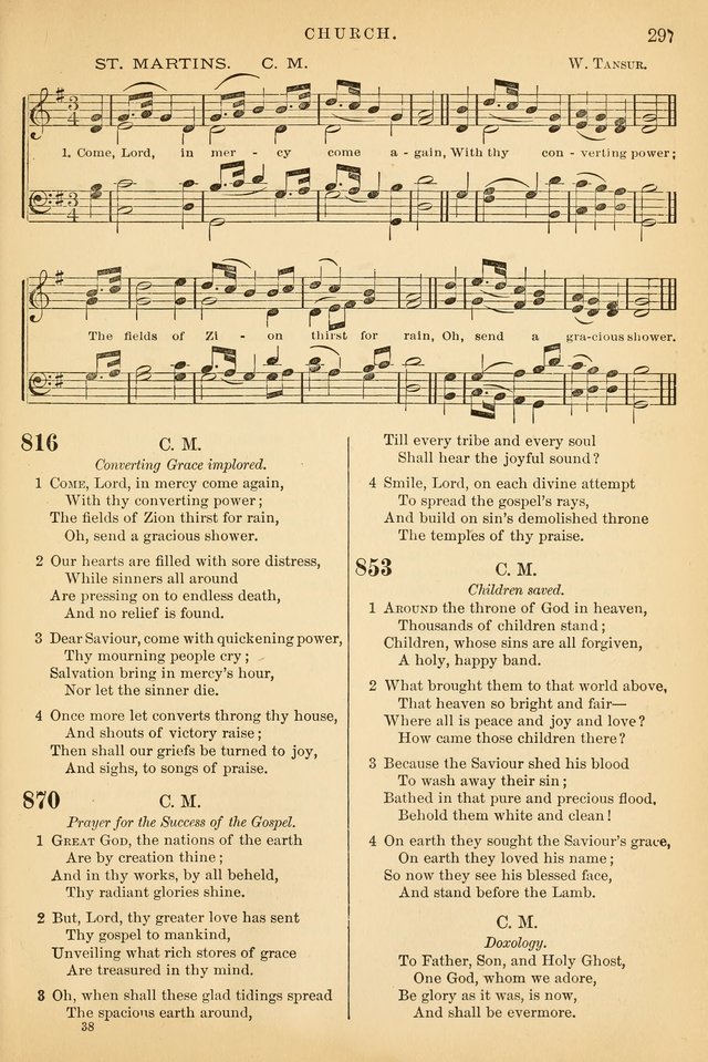 The Baptist Hymn and Tune Book, for Public Worship page 306