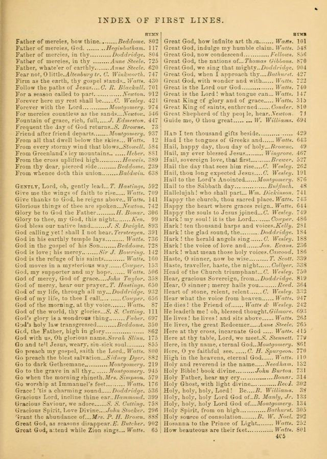 The Baptist Hymn and Tune Book for Public Worship page 405