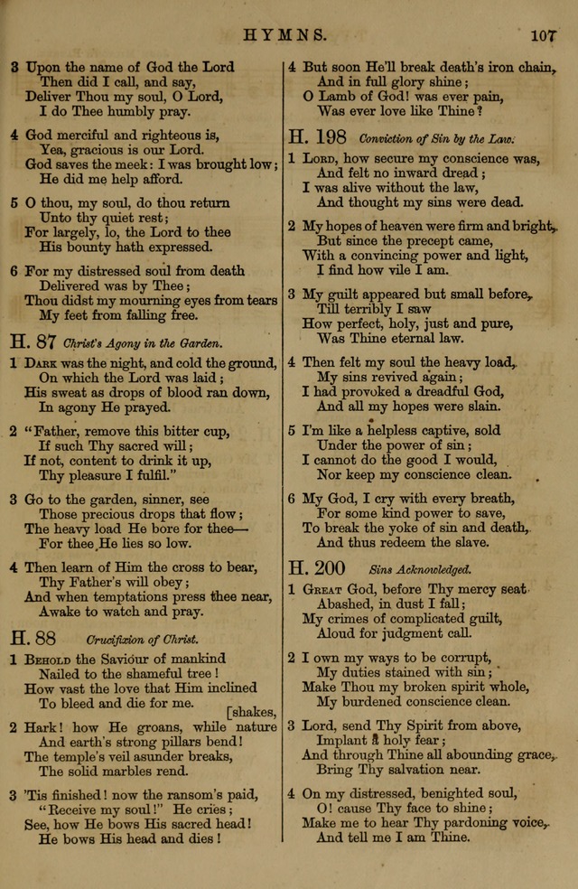 Book of Hymns and Tunes, comprising the psalms and hymns for the worship of God, approved by the general assembly of 1866, arranged with appropriate tunes... by authority of the assembly of 1873 page 103