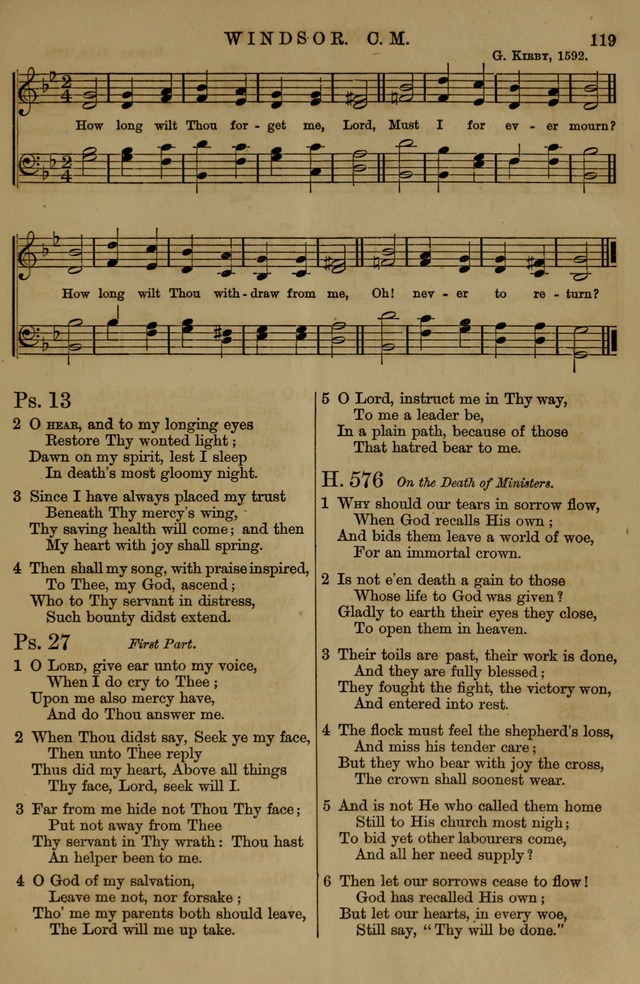 Book of Hymns and Tunes, comprising the psalms and hymns for the worship of God, approved by the general assembly of 1866, arranged with appropriate tunes... by authority of the assembly of 1873 page 115