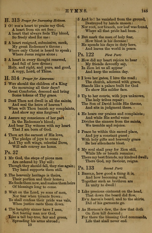 Book of Hymns and Tunes, comprising the psalms and hymns for the worship of God, approved by the general assembly of 1866, arranged with appropriate tunes... by authority of the assembly of 1873 page 141