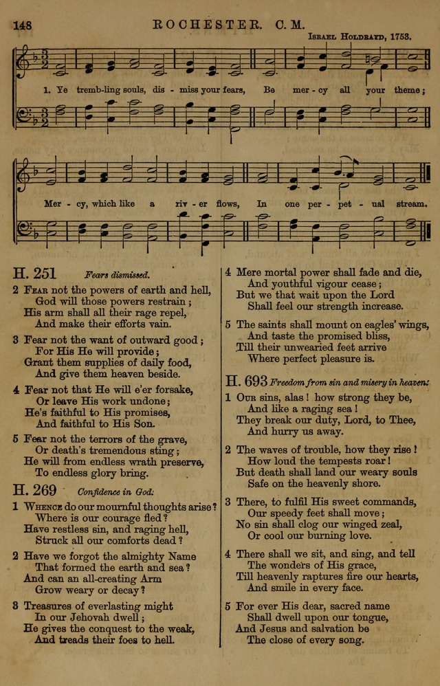 Book of Hymns and Tunes, comprising the psalms and hymns for the worship of God, approved by the general assembly of 1866, arranged with appropriate tunes... by authority of the assembly of 1873 page 144