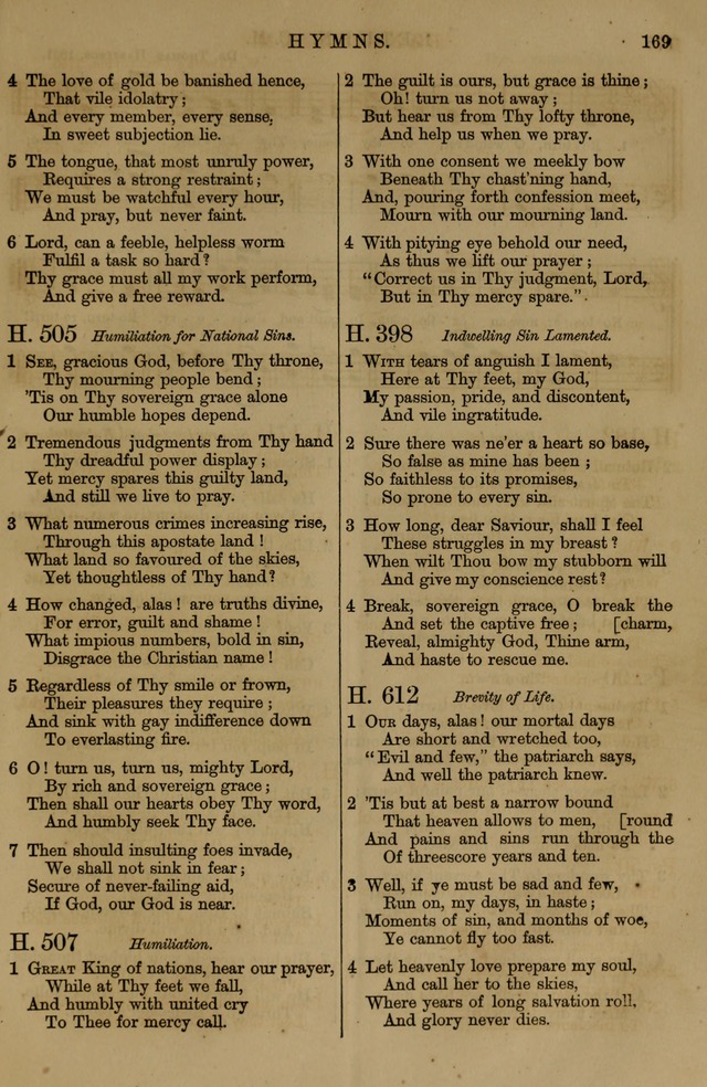 Book of Hymns and Tunes, comprising the psalms and hymns for the worship of God, approved by the general assembly of 1866, arranged with appropriate tunes... by authority of the assembly of 1873 page 165