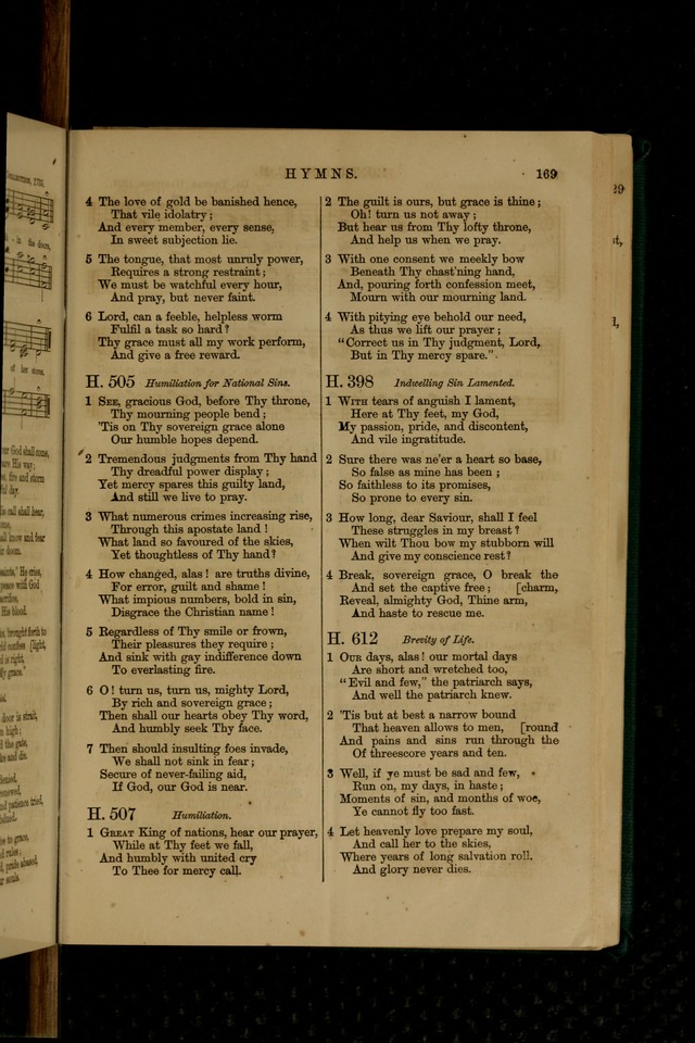 Book of Hymns and Tunes, comprising the psalms and hymns for the worship of God, approved by the general assembly of 1866, arranged with appropriate tunes... by authority of the assembly of 1873 page 167