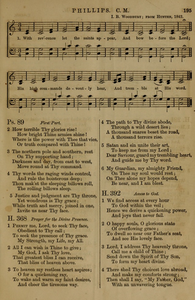 Book of Hymns and Tunes, comprising the psalms and hymns for the worship of God, approved by the general assembly of 1866, arranged with appropriate tunes... by authority of the assembly of 1873 page 193