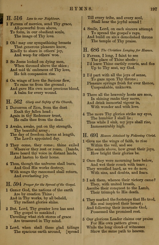 Book of Hymns and Tunes, comprising the psalms and hymns for the worship of God, approved by the general assembly of 1866, arranged with appropriate tunes... by authority of the assembly of 1873 page 195