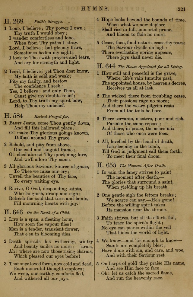 Book of Hymns and Tunes, comprising the psalms and hymns for the worship of God, approved by the general assembly of 1866, arranged with appropriate tunes... by authority of the assembly of 1873 page 219