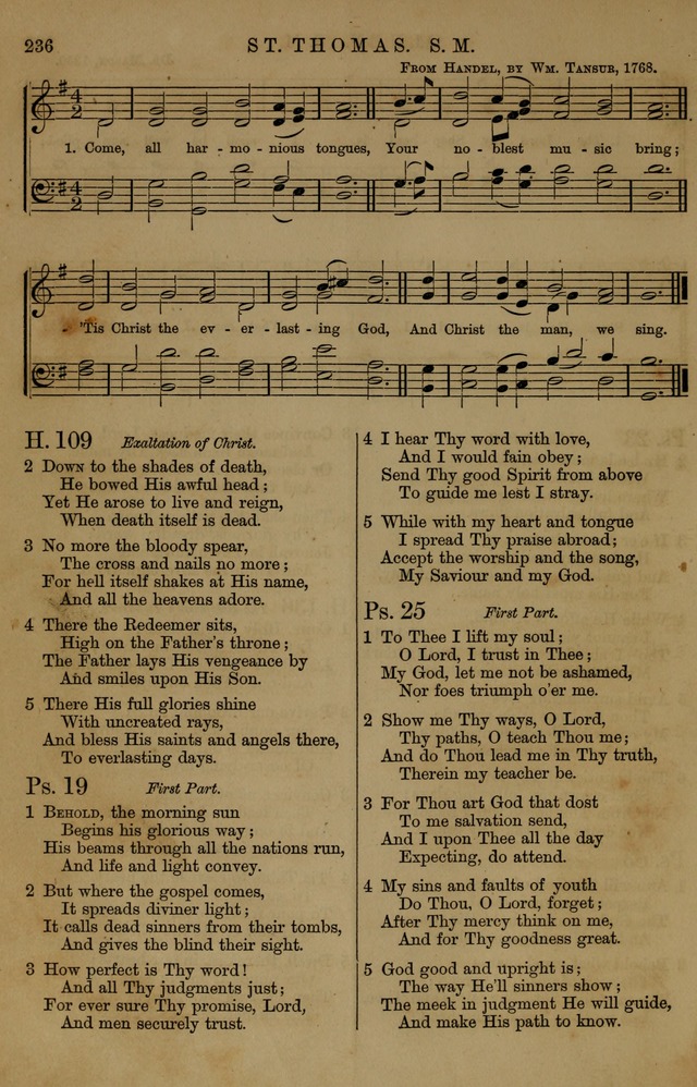 Book of Hymns and Tunes, comprising the psalms and hymns for the worship of God, approved by the general assembly of 1866, arranged with appropriate tunes... by authority of the assembly of 1873 page 234