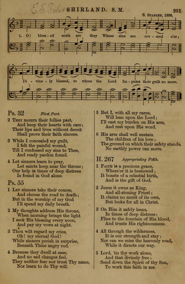 Book of Hymns and Tunes, comprising the psalms and hymns for the worship of God, approved by the general assembly of 1866, arranged with appropriate tunes... by authority of the assembly of 1873 page 249