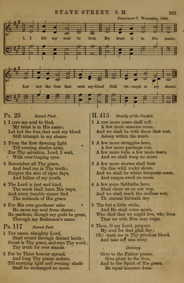 Book of Hymns and Tunes, comprising the psalms and hymns for the worship of God, approved by the general assembly of 1866, arranged with appropriate tunes... by authority of the assembly of 1873 page 259