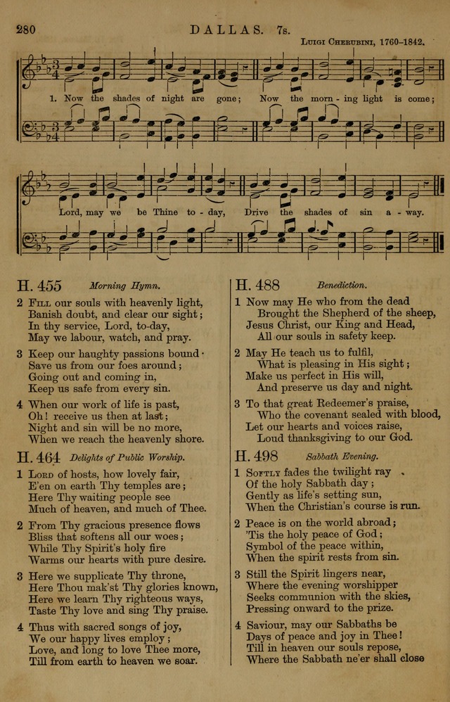 Book of Hymns and Tunes, comprising the psalms and hymns for the worship of God, approved by the general assembly of 1866, arranged with appropriate tunes... by authority of the assembly of 1873 page 278