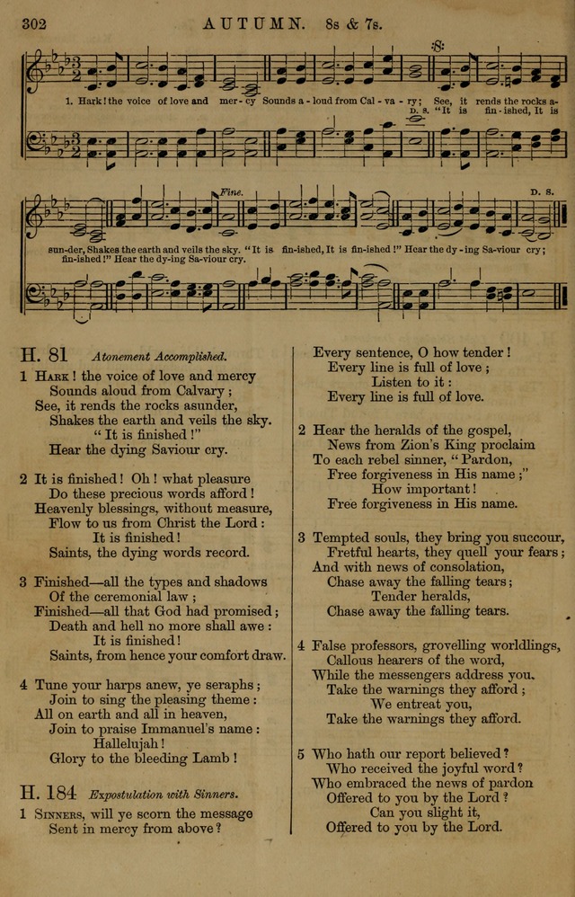 Book of Hymns and Tunes, comprising the psalms and hymns for the worship of God, approved by the general assembly of 1866, arranged with appropriate tunes... by authority of the assembly of 1873 page 300