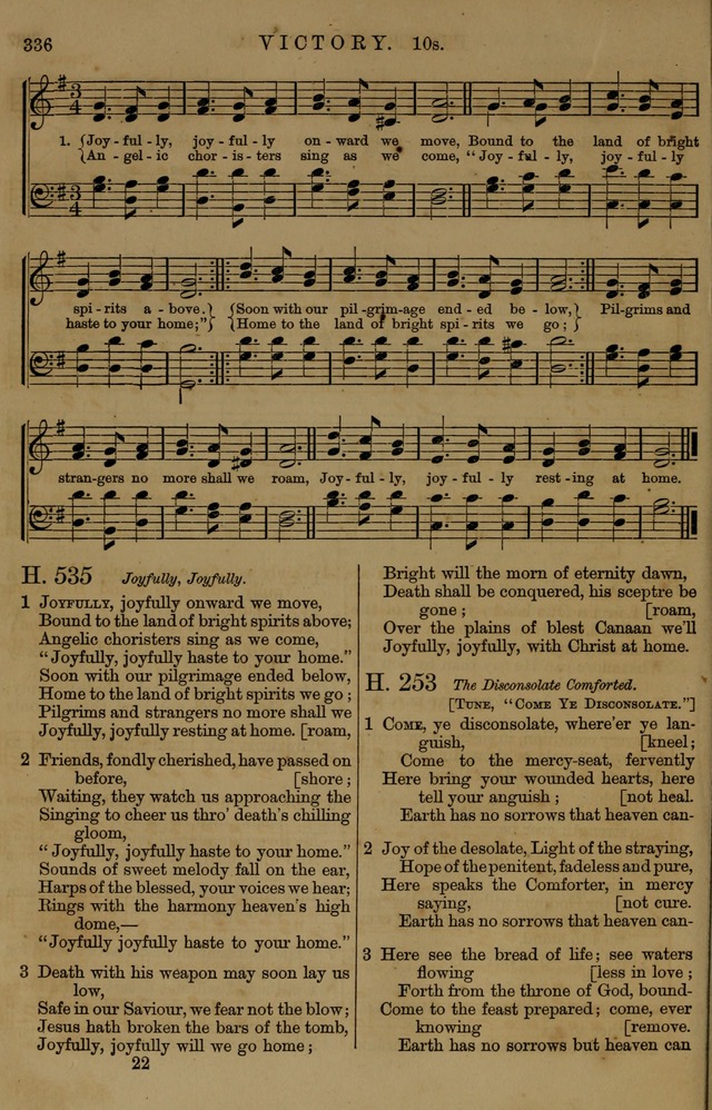 Book of Hymns and Tunes, comprising the psalms and hymns for the worship of God, approved by the general assembly of 1866, arranged with appropriate tunes... by authority of the assembly of 1873 page 334